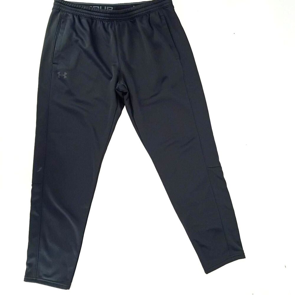 Under Armour Athletic Pants Black Performance Training XL Tapered Fleece Comfort